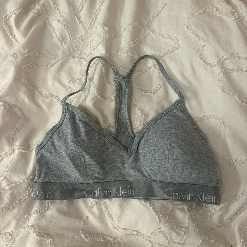 Calvin Klein Charcoal Grey Padded Women's Bralette